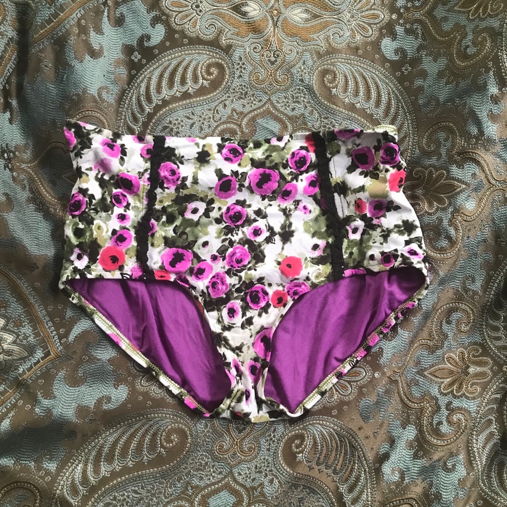 Seafolly high rise floral swim bottoms